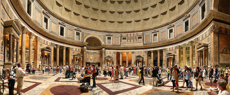 Interior of the Pantheon.