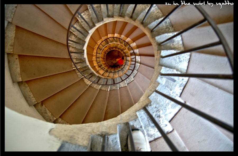 Famous stairs in Villa d'Este, Tivoli