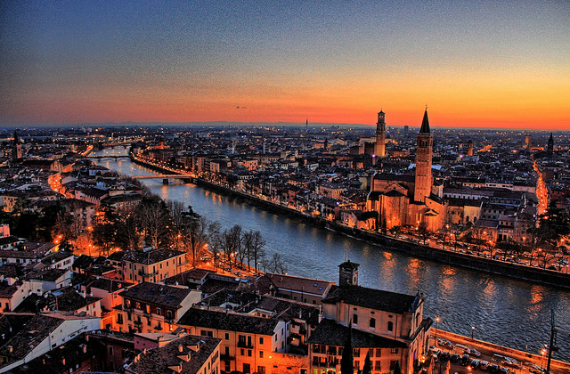 Verona at dusk