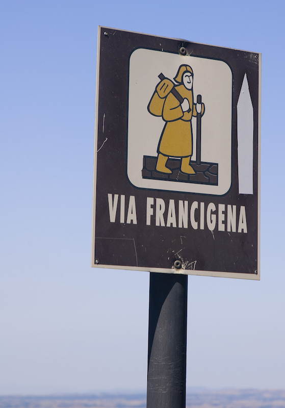 The Via Francigena.