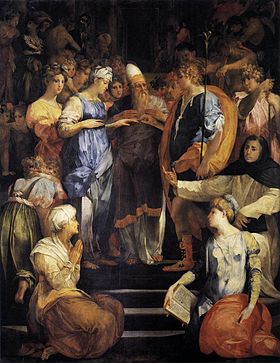 Rosso Fiorentino, "Lo Sposalizio della Vergine", oil on canvas, Basilica of San Lorenzo 