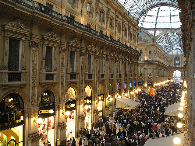 Top "Must do" while in Italy: Shopping at Galleria Vittorio Emanuele, Milan. 
