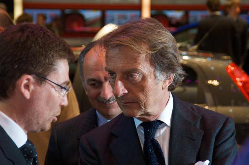 Fiat & Ferrari's president Luca di Montezemolo at the 78th Geneva Motor Show.