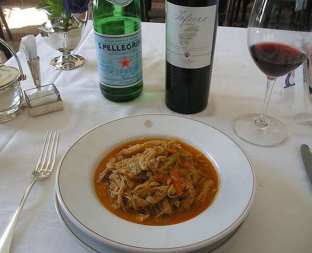 Busecca or trippa alla milanese, a typical weird Italian dish 
