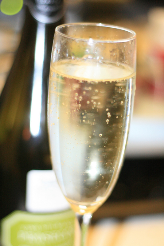A glass of refreshing Prosecco, perfect in the hot summer days in Italy