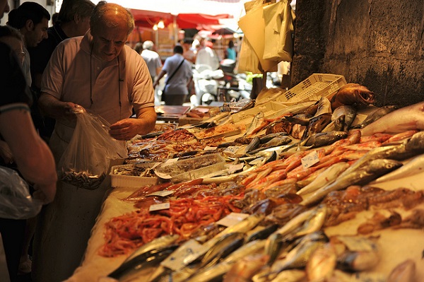 At the Fish Market in Catania