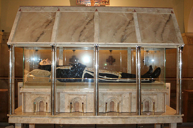 The shrine where the remains of Padre Pio rest. 