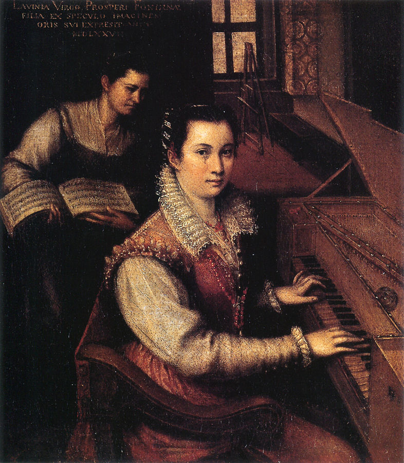 786px-Self-portrait_at_the_Clavichord_with_a_Servant_by_Lavinia_Fontana