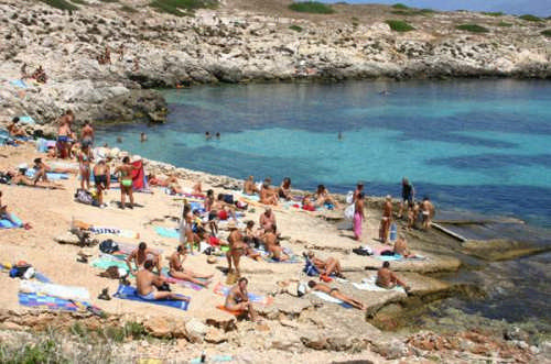 Sand beach in Levanzo