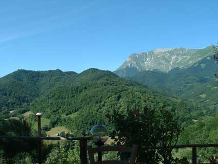 Mountains near Montemonaco italy