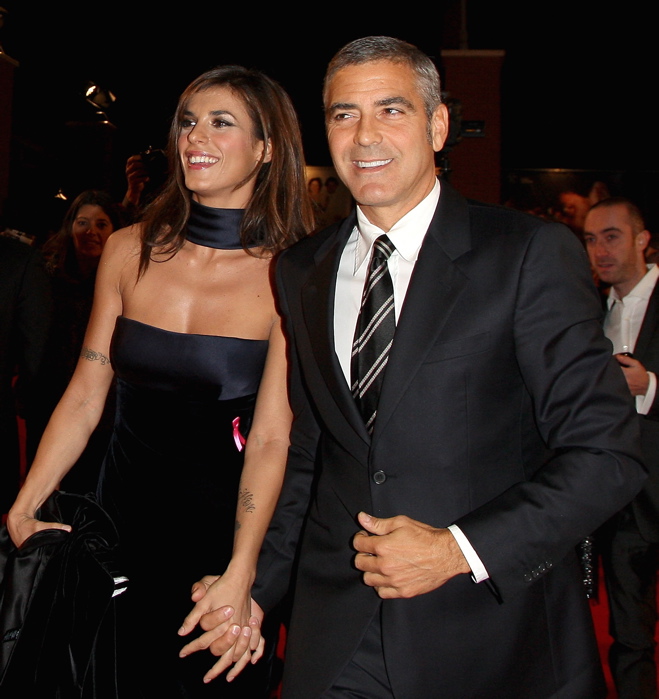 George Clooney with Canalis