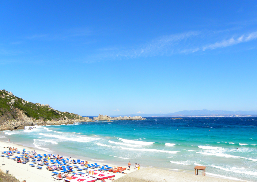 Santa Teresa di Gallura, a blue flag beach in Italy
