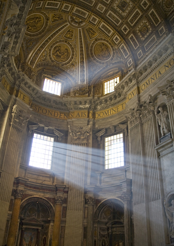 Interior of St. Peter's Basilica, Vatican City 