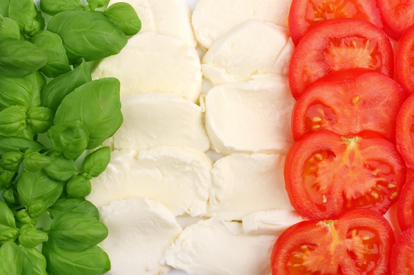 Italian Flag on the table