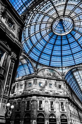 Galleria Vittorio Emanuele, the oldest indoor shopping mall in the World. 