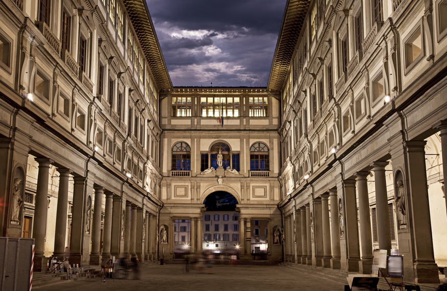 Entrance to the Uffizi Gallery, Florence 