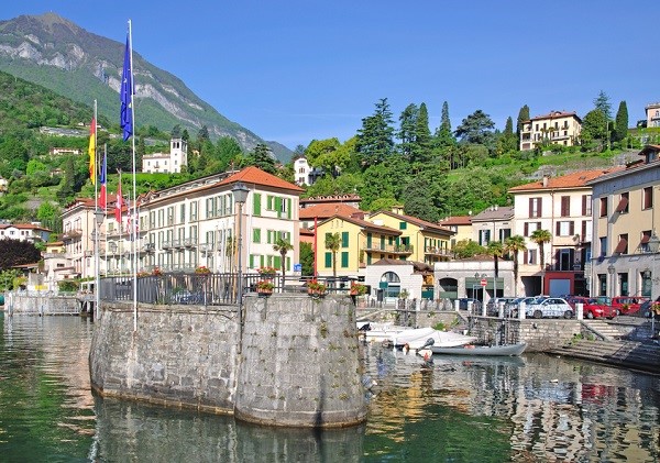 The town of Menaggio by Lake Como