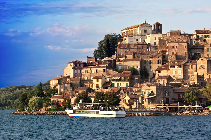 Passengers Ship On Bracciano Lake – Anguillara Sabazia, Italy