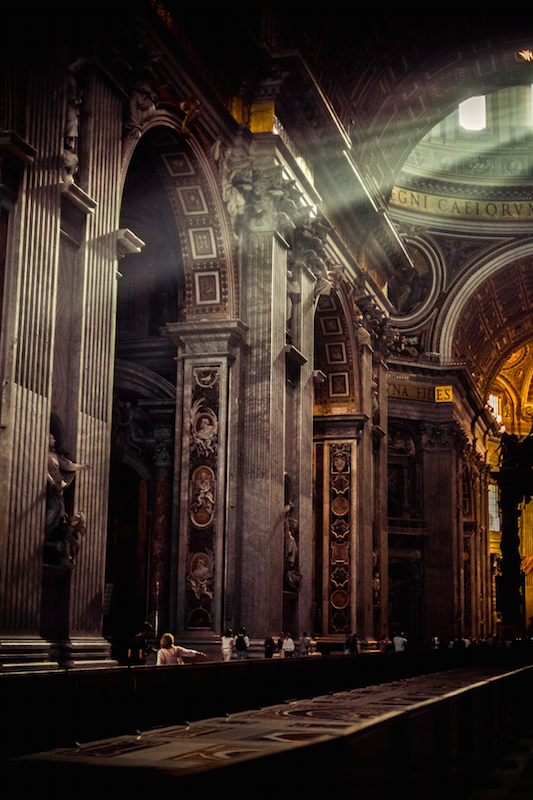 Interior of St. Peter's Basilica, Vatican City