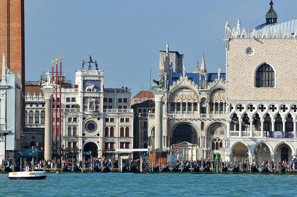 Italy viewed from the sea: Piazza San Marco in Venice 