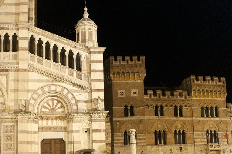 Cathedral and Palazzo Aldobrandeschi in Grosseto 