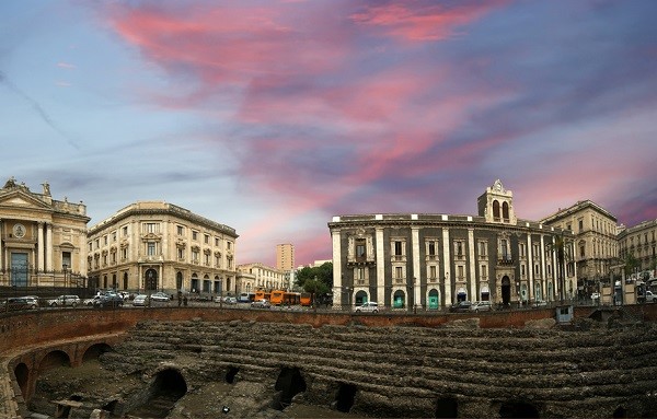 The roman amphitheatre in Catania