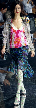 Dolce and Gabbana chiffon fit skirt italian