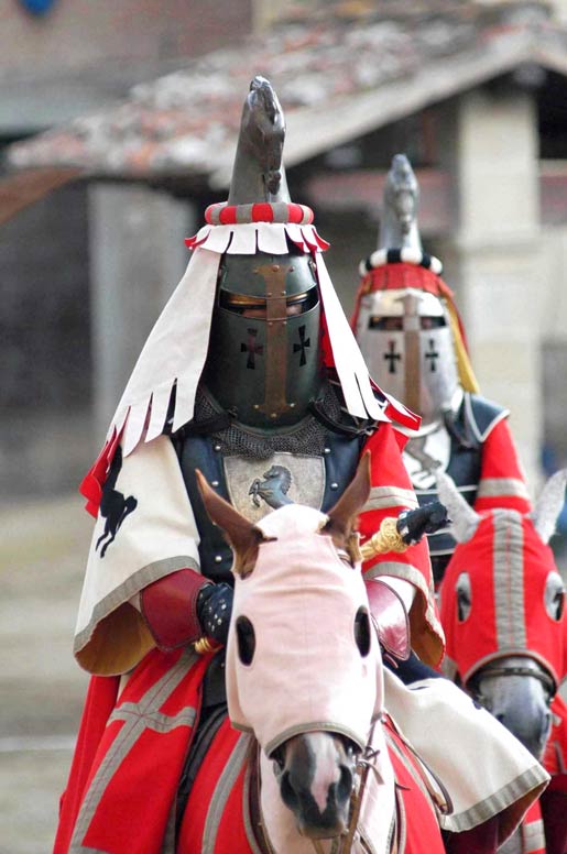 Knight Jousting at the Giostra del Saracino in Arezzo