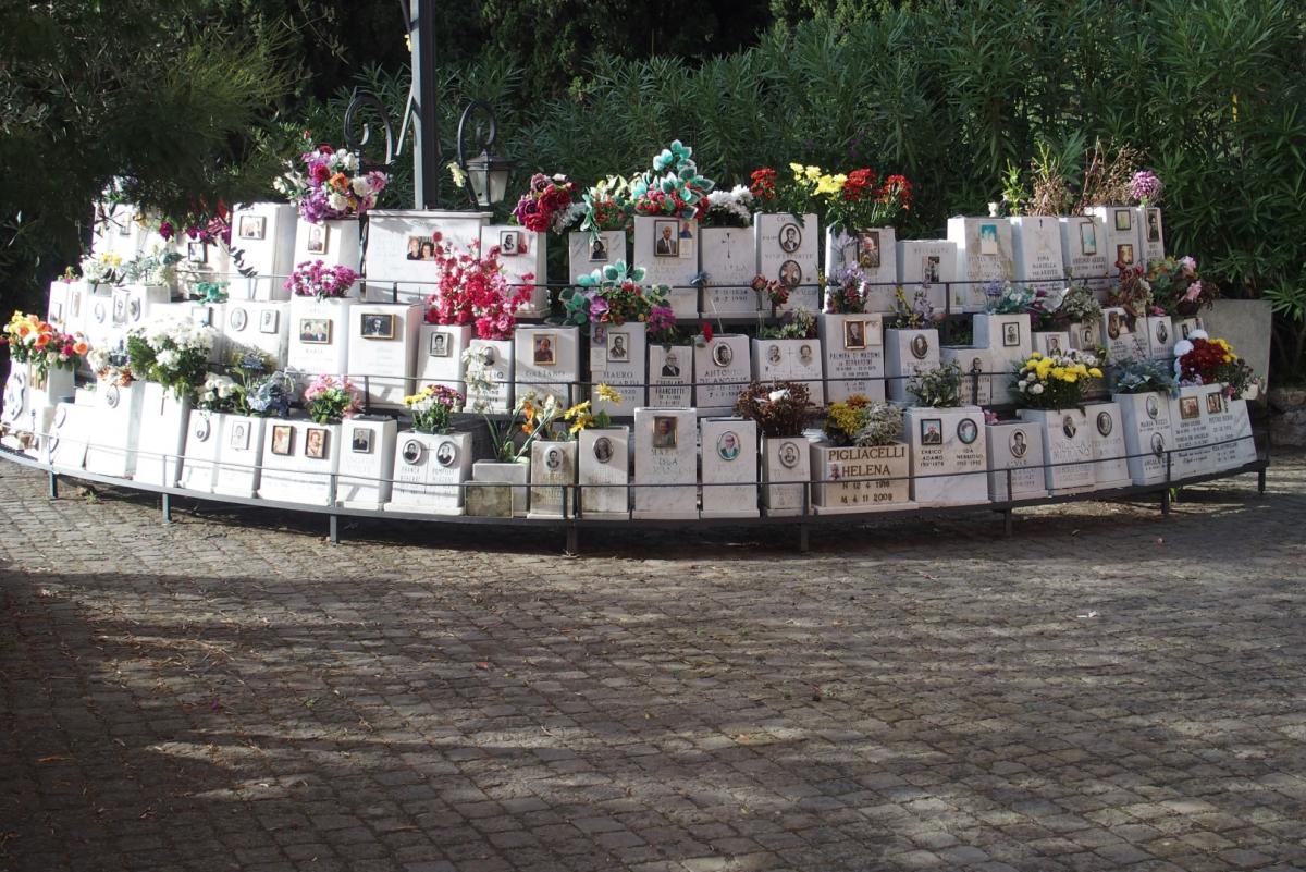 Stones commemorating the dead in Italy