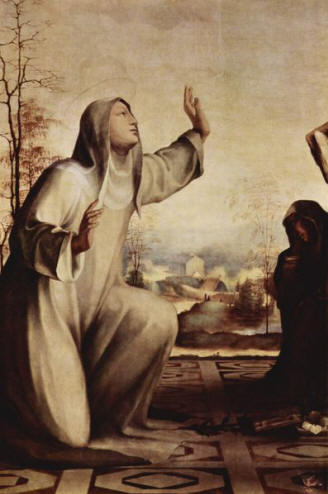 Saint Catherine of Siena: she is, along with Saint Francis of Assisi, the holy patron protector of Italy.