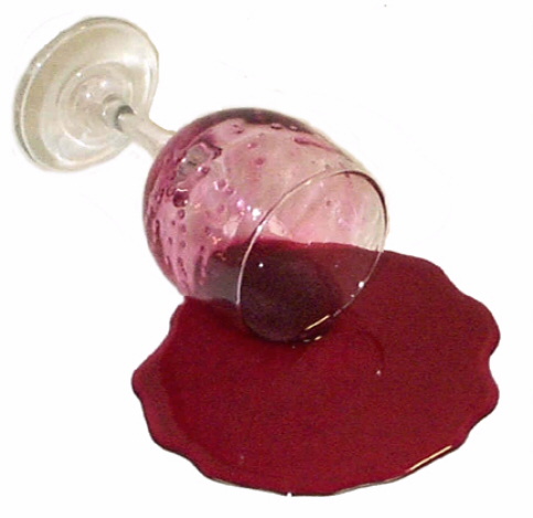 spilled wine