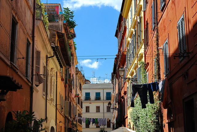 A typical view of Trastevere