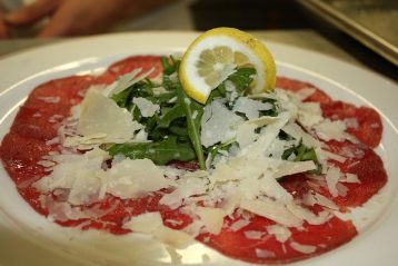 Venetian Black Peppered Beef Carpaccio with Tarragon Dressing - Life in ...