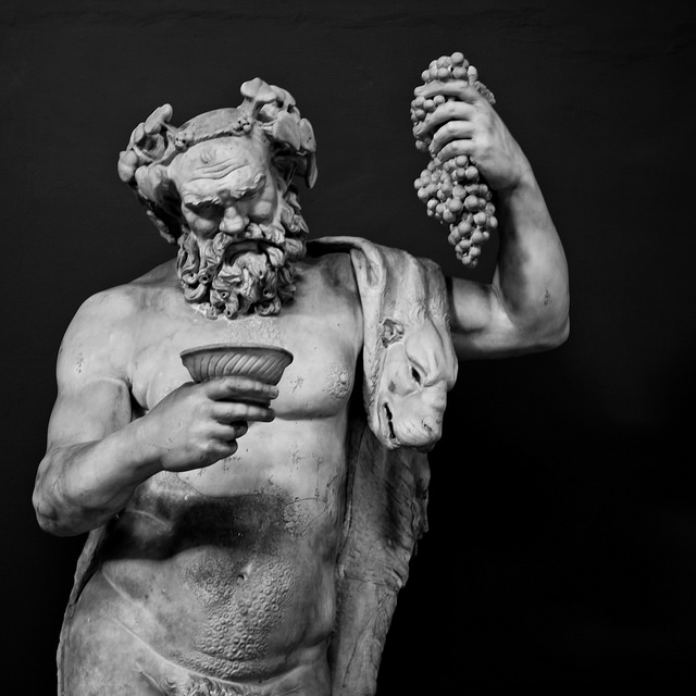 Dyonisius, god of vine harvesting and wine making