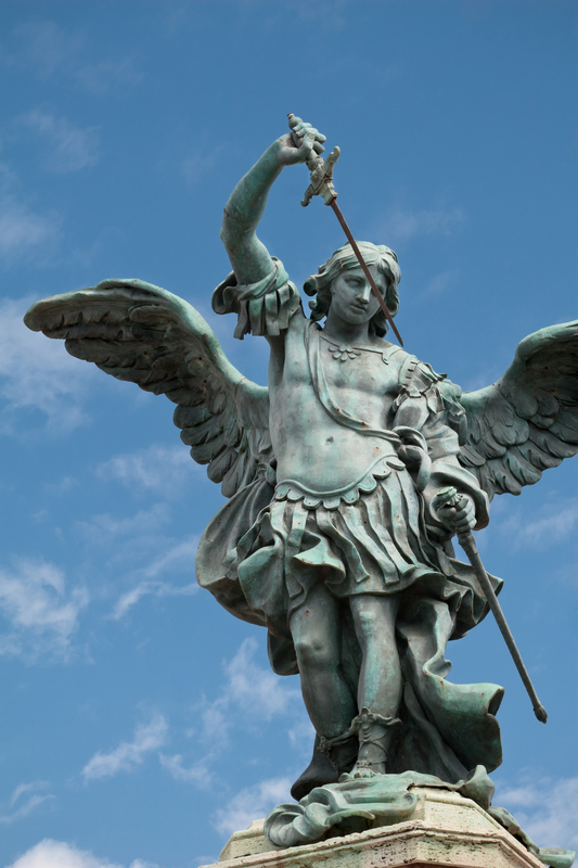 Rome - Castel Sant'Angelo - Particular of the Angel