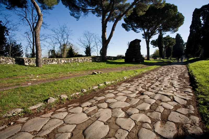 Ancient pavement of the Appian Way