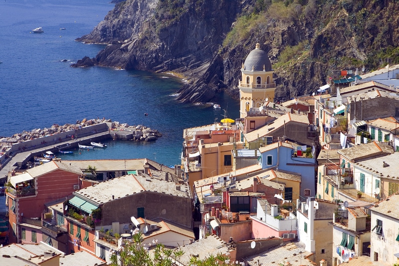 Italian Riviera towns: Portovenere and Cinque Terre