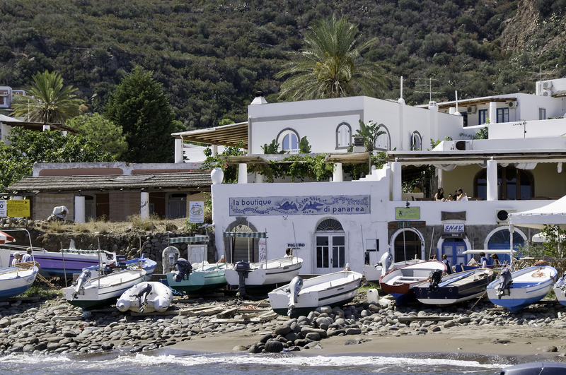 Boats in Panarea