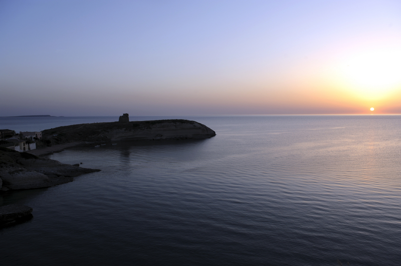 Sunset near Oristano