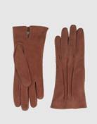 suede brown gloves from Cavalli