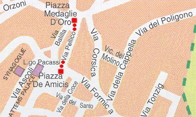 Piazza De Amicis to Piazza Medaglie d'Oro