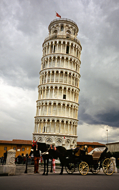 The leaning tower of Pisa in all its beauty