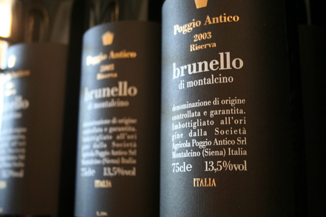 Brunello di Montalcino, one of Italy's best known reds 