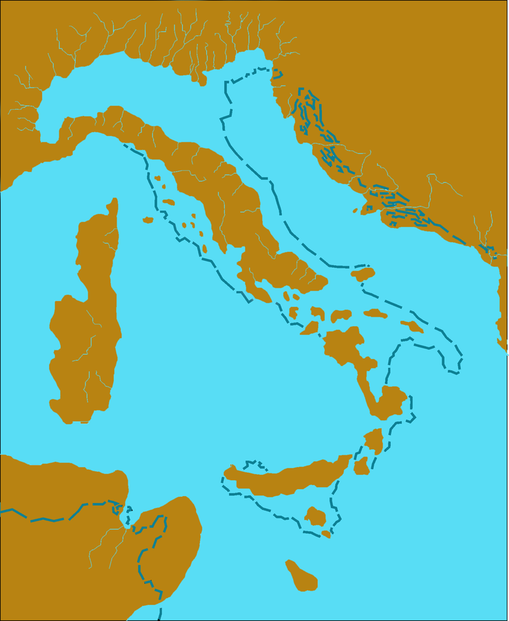 Sea levels italy