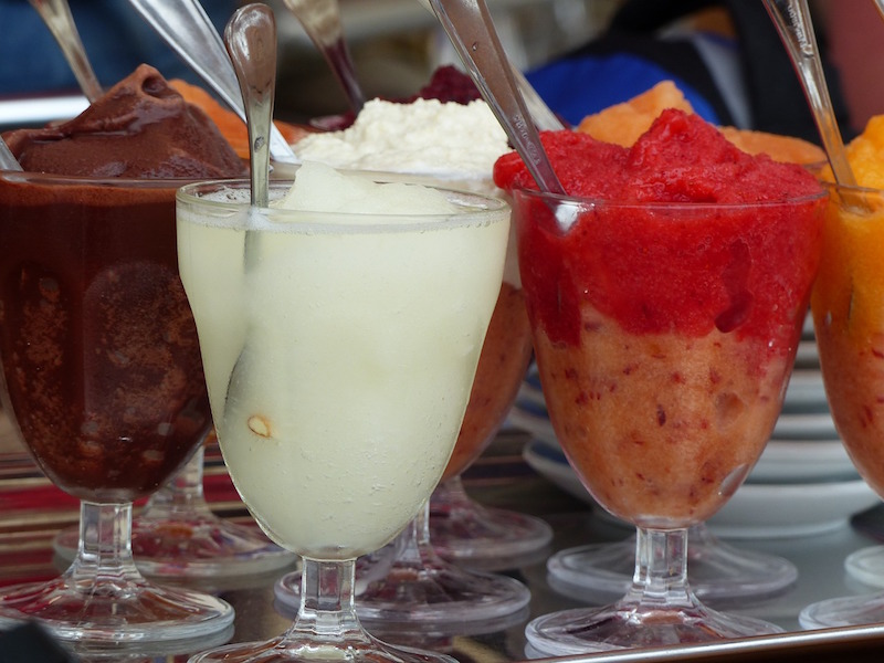 Sicilian desserts: granita