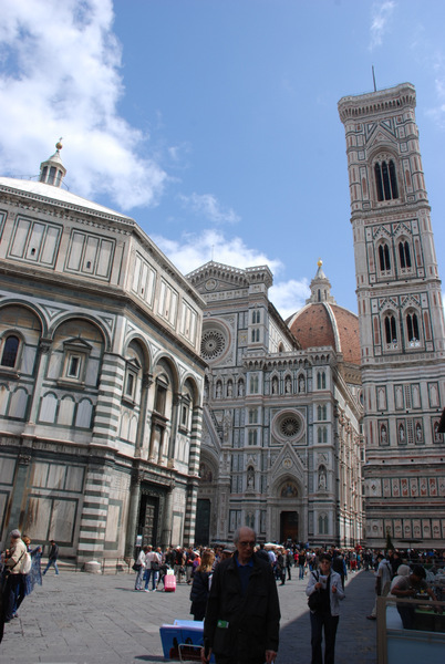 Cathedral, baptistery and bell tower in Florence