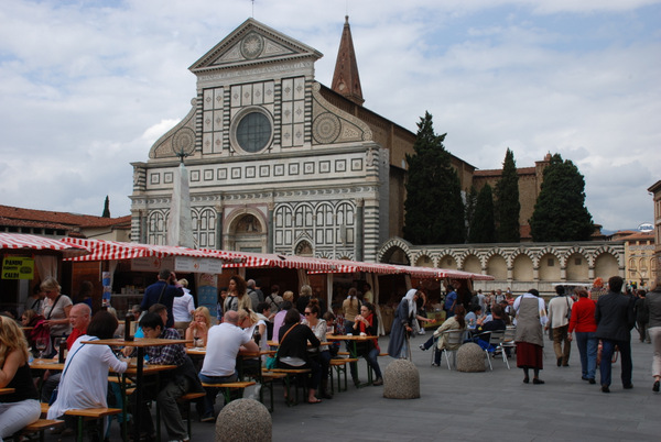Food market in Santa Maria Novella, Florence
