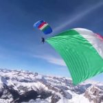 Watch: the Tricolore flies above Cortina