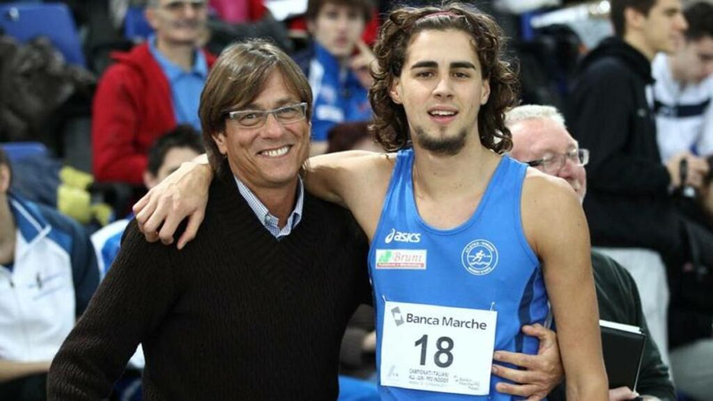 Gianmarco Tamberi and his dad