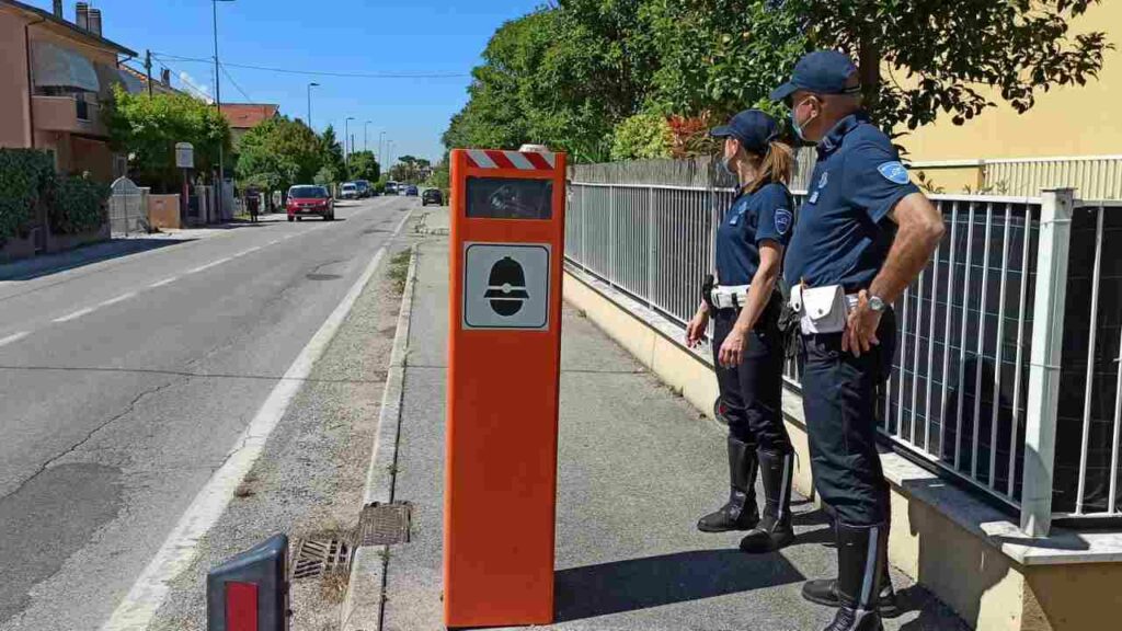 Orange Speed Cameras in Italy